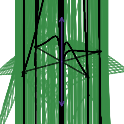 Complex cosine of natural logarithm Riemann surface | Desmos