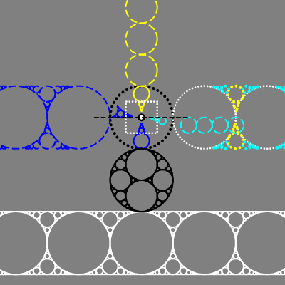 Pappus chain alternating | Desmos