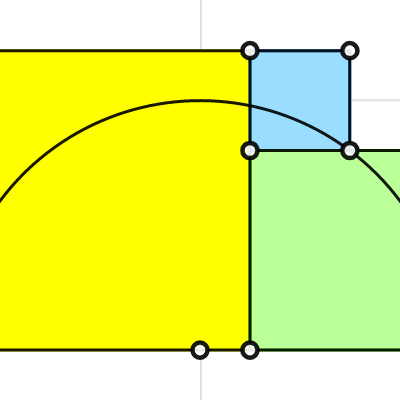 Areas of three Squares | Desmos