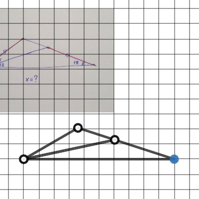 Angle X = ?, AD = BC | Desmos