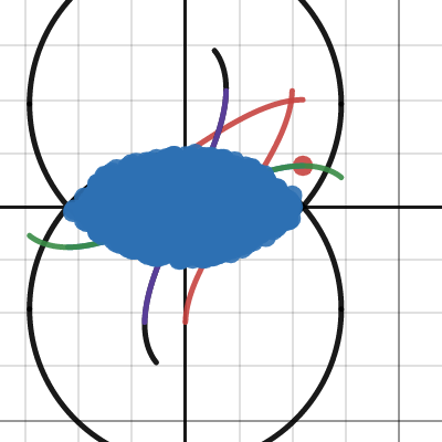 Random points inside intersection of two circles